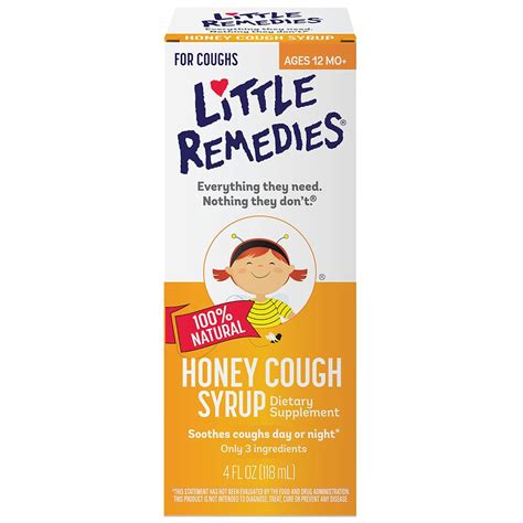 Little Remedies Honey Cough Syrup 100 Natural 12 Months Honey