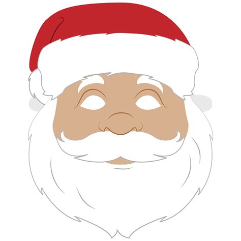 Santa Claus Mask Template Free Printable Papercraft Templates