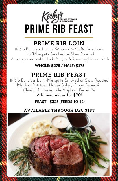 The house of prime rib has been serving the best beef available on the market since 1949. Prime Rib Holiday Dinner Menu - Christmas Prime Rib Dinner Menu And Recipes Whats Cooking ...