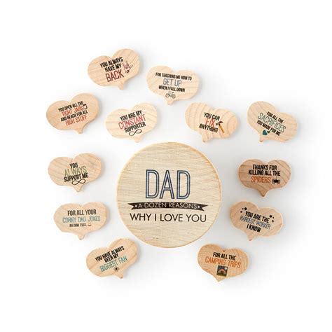 A Dozen Reasons I Love You Dad Dads All Heart Uncommon Goods