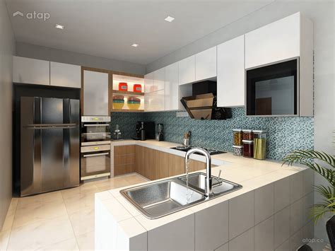 Minimalistic Modern Kitchen Semi Detached Design Ideas And Photos