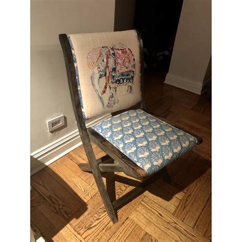 Anthropologie Elephant Terai Folding Chair Aptdeco