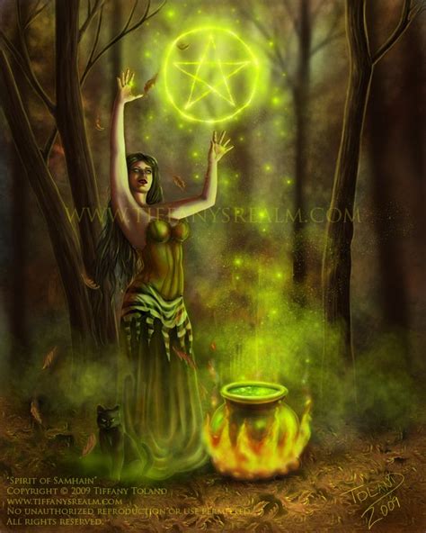 Scifi And Fantasy Art Spirit Of Samhain By Tiffany Toland Wiccan