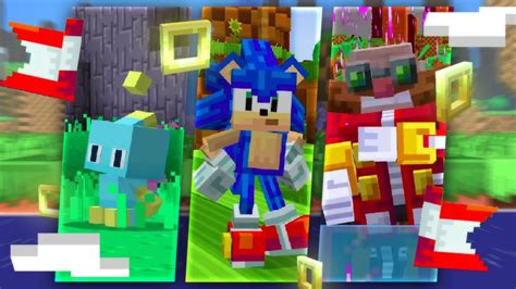 The Official Sonic In Minecraft Dlc Full Showcase Youtube