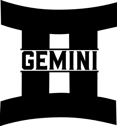 Gemini Sign Astrology Zodiac Symbol Free Svg File Svg Heart