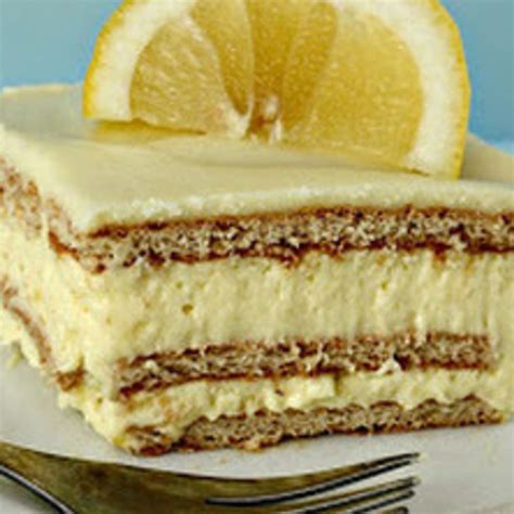 No Bake Lemon Ice Box Cake Lemon Recipes Desserts Baking