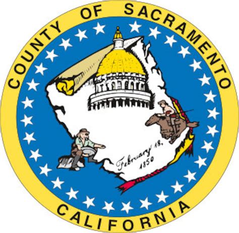 Seal Of Sacramento County Vector Svg File Etsy