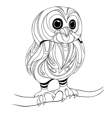 Owls To Color On Pinterest Owl Coloring Pages Owl And Coloring