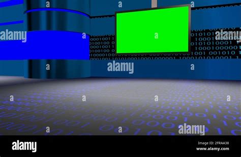 Animated Chroma Key Virtual Set All Camera Angles Broadcasting Programs