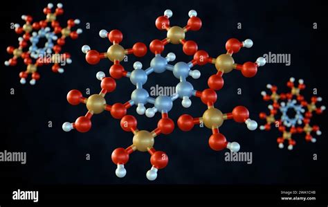 3d Rendering Of Isolated Phytate Or Myo Inositol Hexaphosphate Molecule