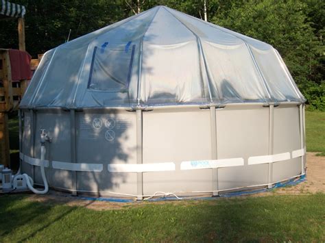 Fabrico Sun Dome All Vinyl Dome For Soft Sided Above Ground Pools 14