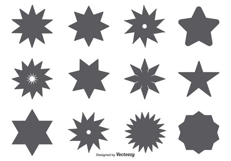 Vector Star Shape Set Download Free Vector Art Stock Graphics And Images