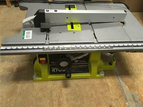 Ryobi Rts21g 10 In Portable Table Saw With Quick Stand Green In