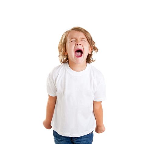 Children Kid Screaming Expression On White Sensory Stepping Stones