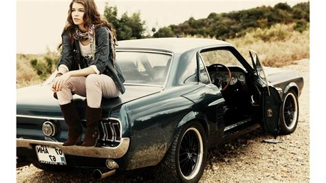 Women Car Old Car Classic Car Women With Cars Wallpapers Hd