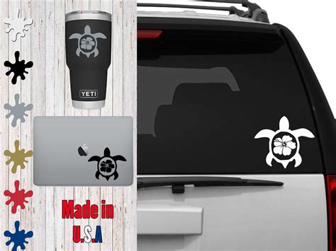 Hawaii Sea Turtle Decal Choose Your Sizecar Decal Laptop Decal