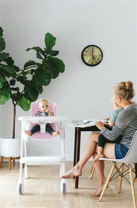 Cocoon High Chair Pink Rose Meringue High Chair Cocoon Pink High
