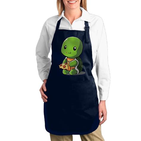 QQWDLQ Artist Canvas Apron with Pockets for Unisex I Love Pea 