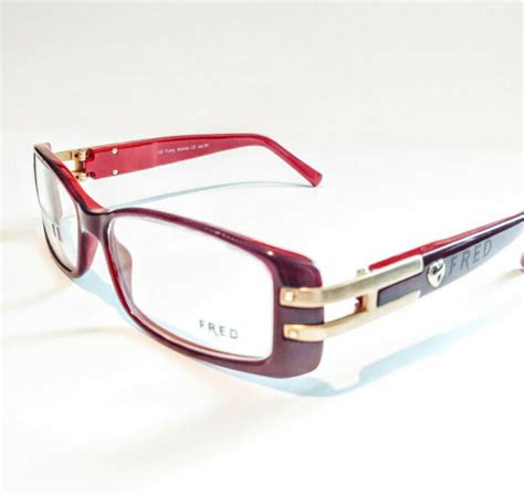 Fred Lunettes Eyeglasses Pretty Woman C2 Red 102 Authentic 55 18 Ebay