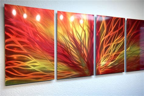 Radiant Sunset- Metal Wall Art Abstract Contemporary Modern Decor ...