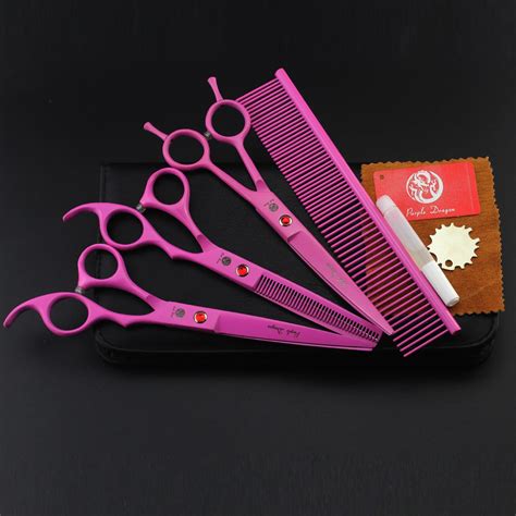 7 Inch Pink Professional Barber Hair Cutting Scissor Thinning Scissor