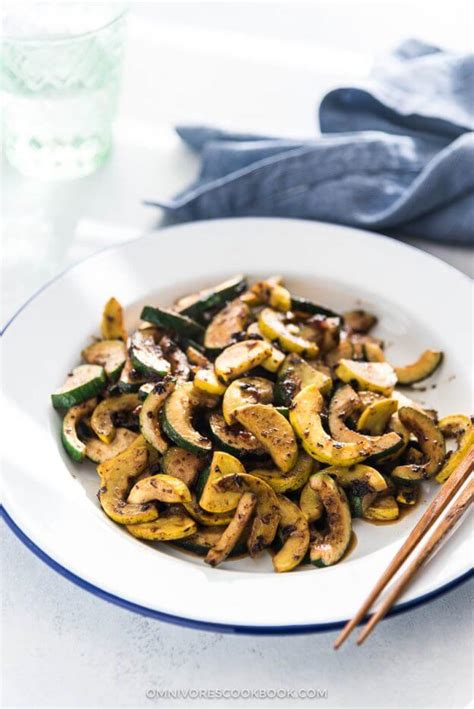 Zucchini Stir Fry With Black Bean Sauce Omnivores Cookbook