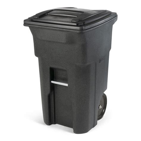 Toter 64 Gal Trash Can Greenstone With Quiet Wheels And Lid