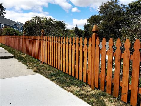 Cedar Gothic Picket Fencing Modern Design Wood Fence Design Fence