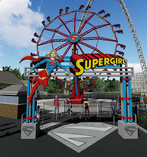 Supergirl Thrill Ride Opening At Six Flags St Louis In