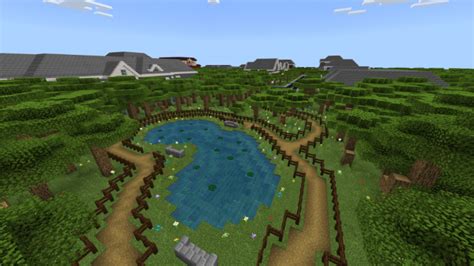 School And Town Creation Minecraft Pe Maps