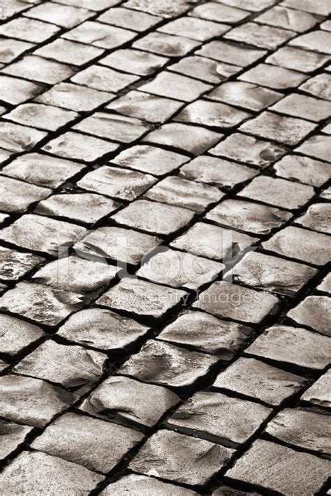 Old Medieval Granite Cobble Road Stock Photo Royalty Free Freeimages