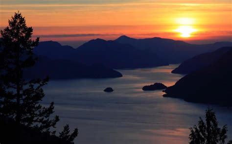 Tourism British Columbia Liked · 23 Hours Ago Sunset Over Howe Sound