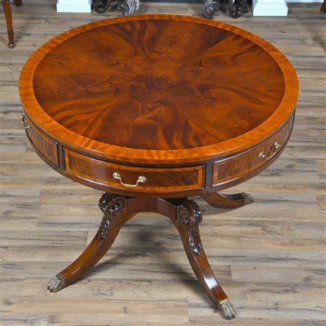 The design of navarra modern center table captures unique spanish warmth and finest craftsmanship. Round Center Table, Mahogany Center Table, Niagara Furniture,
