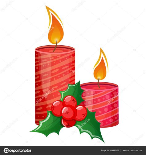More images for dibujo de vela » Dibujos: velas navidad | Holly y velas de Navidad colores ...