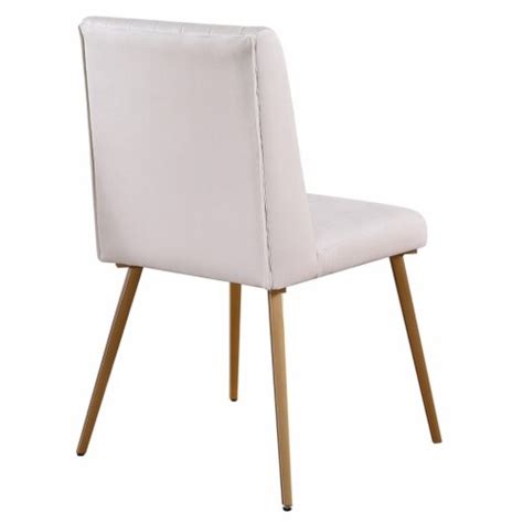 Best Master Newport Beige Velvet Upholstered Parsons Chairs Set Of 2