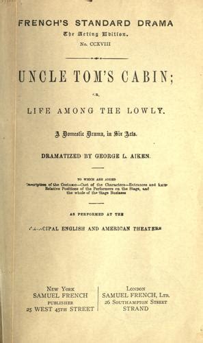 Uncle Toms Cabin 1858 Edition Open Library