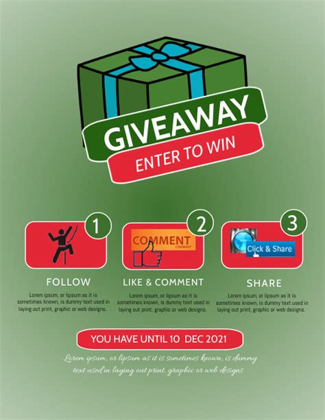 Giveaway Flyer Template