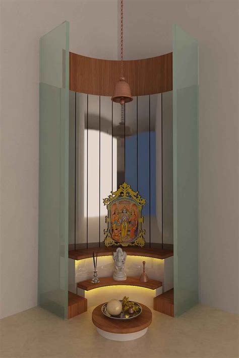 Glass Pooja Room Designs Pictures Models Glass Mandir Designs Ideas