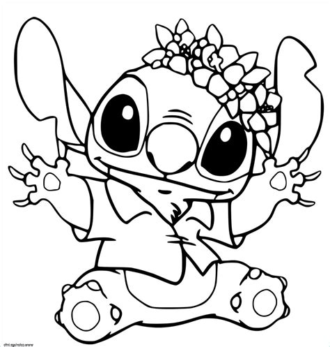 Dessin A Colorier Stitch L Gant Stock Coloriage Stitch Avec Une 9828