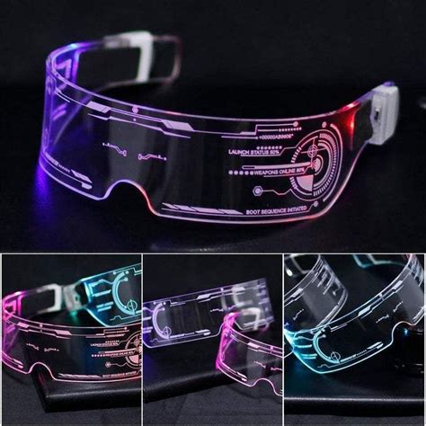 you want that cyberpunk futuristic look well look no further these wireless led glasses are