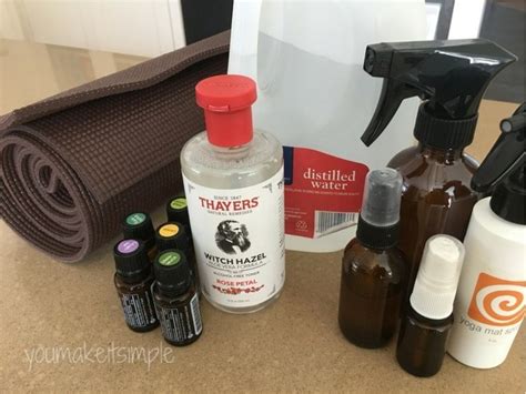 Emulsifying the oils break them. DIY Yoga Mat Spray Recipe - You Make it Simple