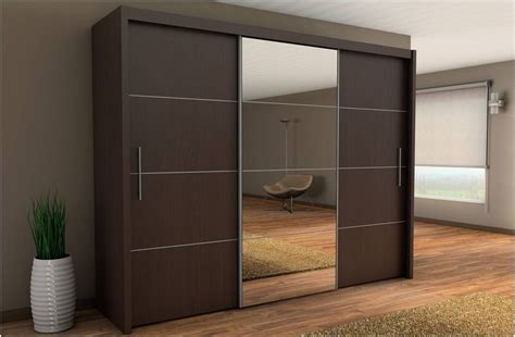Inova Sliding Door Wardrobe Wenge Dark Brown 250cm By Furniture