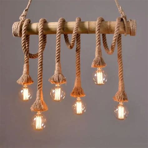16 Beautiful Diy Wood Lamps Fancydecors Rope Pendant Light Bamboo