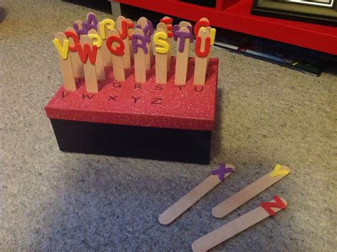 Alphabet Posting Sticks By Lisa King Activities Birthday Alphabet