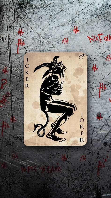 Joker Card Wallpaper For Iphone X 8 7 6 Free Download