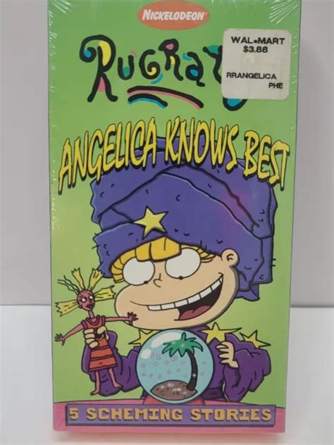 RUGRATS ANGELICA KNOWS Best VHS Video Tape Cartoon Nickelodeon Orange PicClick
