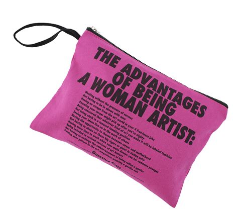 Advantages Of Being A Woman Artist Clutch — Guerrilla Girls