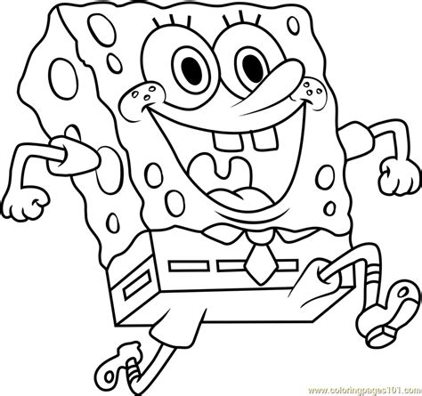 Spongebob Coloring Page For Kids Free Spongebob Squarepants Printable