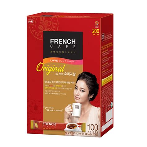Premium French Cafe Original Instant Coffee Mix 100 Sticks By Namyang