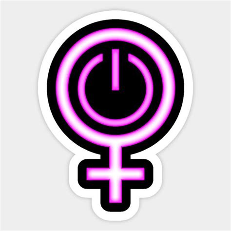 Female Power Symbol Feminist Sticker By Olooriel On Teepublic Feminist Sticker Power Symbol